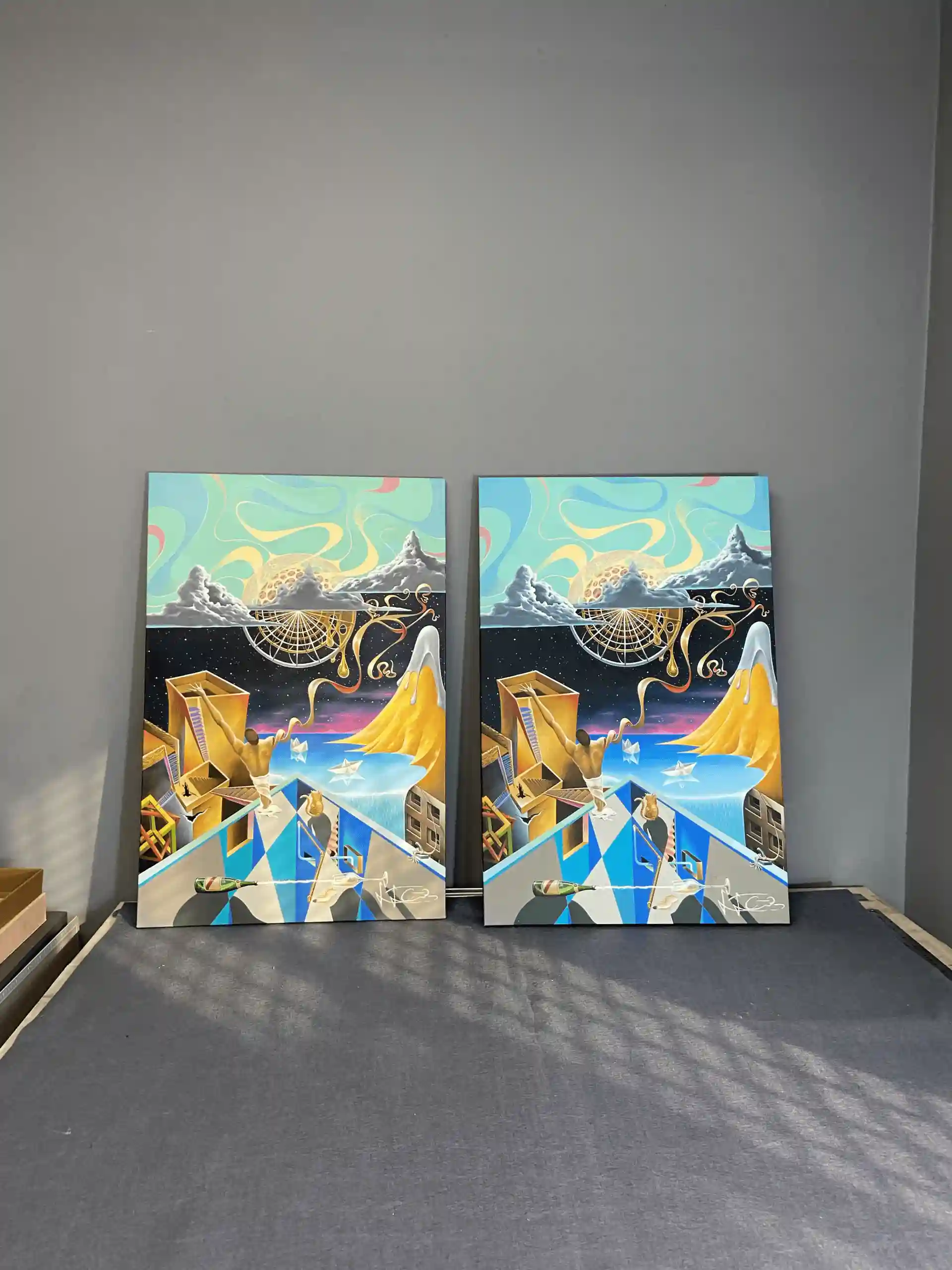 Trabalho digitalizado e impresso em canvas Fine Art