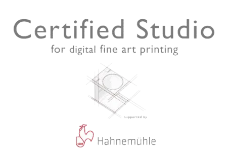 Selo de estúdio certificado Hahnemühle