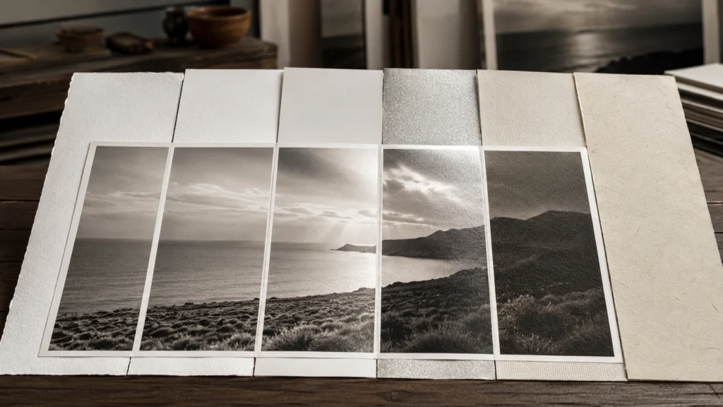 Qual papel Fine Art escolher para cada tipo de imagem